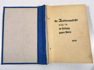 "Die Aufklärungsstaffel 5 ( H) / 13 im Feldzug gegen Polen 1939"