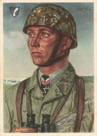Ansichtskarte Unsere Luftwaffe " W. Willrich: Ritterkreuzträger Major Koch"