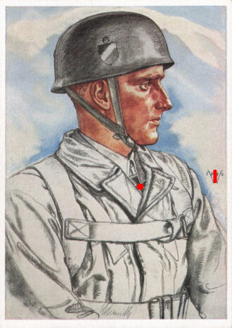 Ansichtskarte Unsere Luftwaffe " W. Willrich: Ritterkreuzträger Oberleutnant Schmidt"