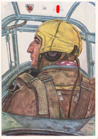 Ansichtskarte Unsere Luftwaffe " W. Willrich: Hauptmann Falck, Staffelkapitän einer erfolgreichen Jagdstaffel"