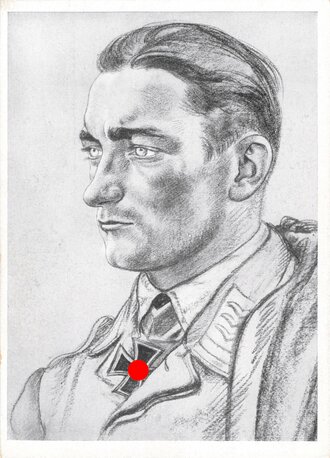 Ansichtskarte Luftwaffe "Norwegen Kämpfer - Ritterkreuzträger Sturzkampf Feldwebel Gerhard Grenzel"