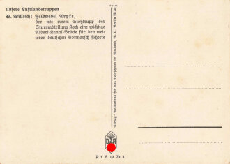 Ansichtskarte Unsere Luftlandetruppen " W. Willrich: Ritterkreuzträger Feldwebel Arpke"