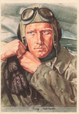 Ansichtskarte Luftwaffe " W. Willrich - Aufklärungsflieger"
