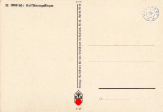 Ansichtskarte Luftwaffe " W. Willrich - Aufklärungsflieger"