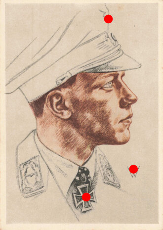 Ansichtskarte Luftwaffe " W. WIllrich - Ritterkreuzträger Major Wick Kommodore einer Jagdgeschwaders"