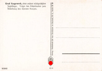 Ansichtskarte Luftwaffe "Ritterkreuzträger mit Eichenlaub Graf Kagenec"