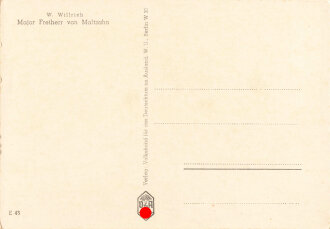 Ansichtskarte Luftwaffe " W. Willrich - Ritterkreuzträger mit Eichenlaub Major Freiherr von Maltzahn"