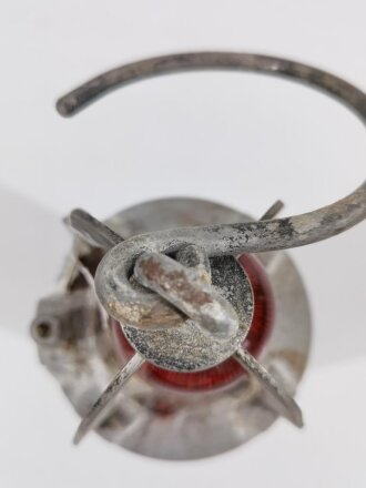 Luftwaffe Hinderniskennzeichnung , Panzerhandlampe Fl 56211.  Ungereinigtes Stück, KEIN VERSAND NACH ÜBERSEE