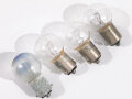 4 Stück Glühlampen für  Luftwaffe Hinderniskennzeichnung , Panzerhandlampe Fl 56211. Funktion nicht geprüft