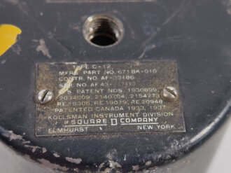U.S. WWII Army Air Force Altimeter Sensitive, Type C-12. Untested