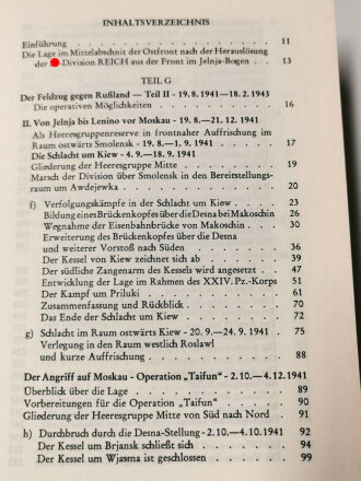 "Division Das Reich der Weg der 2. SS-Panzer-Division 1941-1943 Teil III", 548 Seiten, ca DIN A5, gebraucht