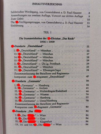 "Division Das Reich der Weg der 2. SS-Panzer-Division 1934-1939 Teil I", 368 Seiten, ca DIN A5, gebraucht