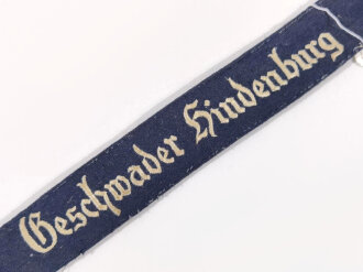 Luftwaffe Ärmelband " Geschwader Hindenburg" für Mannschaften, Gesamtlänge,27,5cm