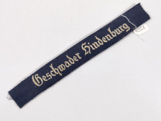 Luftwaffe Ärmelband " Geschwader Hindenburg" für Mannschaften, Gesamtlänge,27,5cm