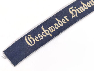 Luftwaffe Ärmelband " Geschwader Hindenburg" für Mannschaften, Gesamtlänge,27,5cm