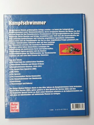 "Kampfschwimmer - Geschichte, Ausrüstung, Einsätze", 251  Seiten, über DIN A5, gebraucht