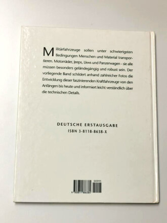 "Militärfahrzeuge - Panzer, Lastwagen, Motorräder seit der Jahrhundertwende", 77  Seiten, über DIN A4, gebraucht