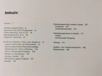 "Deutsche Eisenbahn Geschütze - Rohr-Artillerie auf Schienen", 182 Seiten, über DIN A4, gebraucht