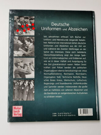 "Deutsche Uniformen und Abzeichen 1933-1945", 190 Seiten, ca. DIN A4, gebraucht