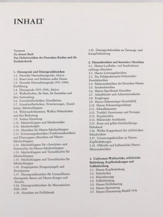 "Uniformen und Abzeichen des deutschen Heeres 1933-1945", 234 Seiten, gebraucht