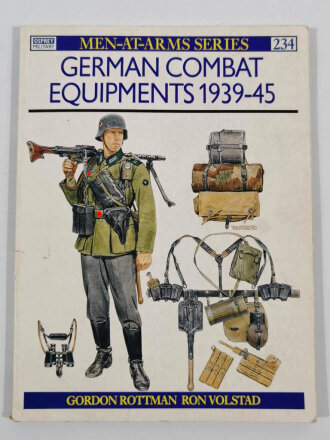 "German Combat Equipments 1939-45 (Men-at-Arms Series)", 47 pages, English language book, used good 