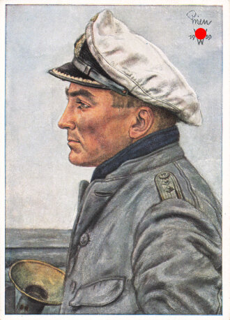 Ansichtskarte "Unsere U-Boot-Waffe W.Willrich: Kapitänleutnant Günther Prien der Held von Scapa Flow"
