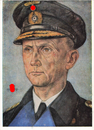 Ansichtskarte "Unsere U-Boot-Waffe W.Willrich: Großadmiral Dönitz, Oberbefehlshaber der Kriegsmarine"