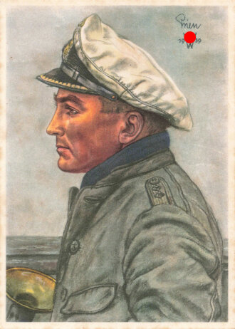 Ansichtskarte "W.Willrich: Kapitänleutnant Prien - Führer eines der erfolgreichtem U-Boote von Scapa Flow"