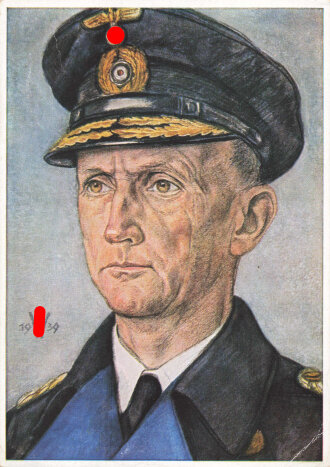 Ansichtskarte "Unsere U-Boot-Waffe W.Willrich: Großadmiral Dönitz, Oberbefehlshaber der Kriegsmarine"