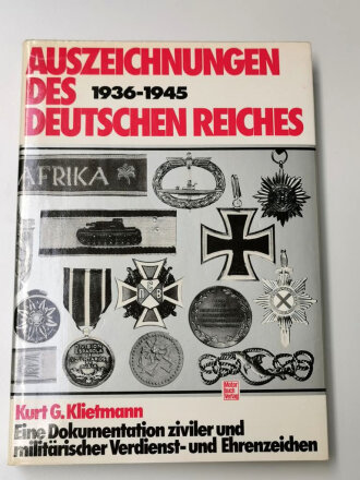 "Auszeichnungen des Deutschen Reiches 1936-1945" 239 Seiten, ca DIN A5, gebraucht