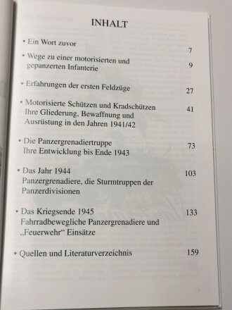 "Die motorisierten Schützen und Panzergrenadiere des deutschen Heeres" 159 Seiten, ca DIN A5, gebraucht