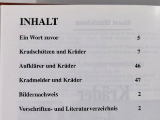 "Kräder der Kradschützen, Aufklärer und Melder 1935-1945", 160 Seiten, unter A4, gebraucht