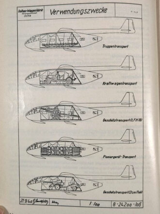 "Die Sturm- und Lastensegler GO 242 GO244 GO 345 P39 KA430", 176 Seiten, A5, gebraucht