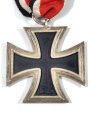 Eisernes Kreuz 2. Klasse 1939 mit Hersteller 23 im Bandring für " Arbeitsgemeinschaft für Heeresbedarf in der Graveur & Ziselierinnung, Berlin ", Hakenkreuz mit voller Schwärzung