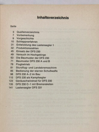 "Kampf- und Lastensegler DFS 230 DFS 331" 143 Seiten, A5, gebraucht