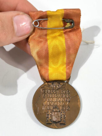 Italien Medaille für Kriegsfreiwillige im Spanischen Bürgerkrieg für die Befreiung Spaniens "Guerra por la Liberation y Unidad de Espana 17. Julio 1936"