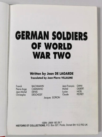 "German Soldiers of World War Two", 127 pages,...