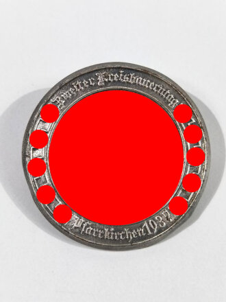 Blechabzeichen " Zweiter Kreisbauerntag, Pfarrkirchen 1937 " Durchmesser 30mm