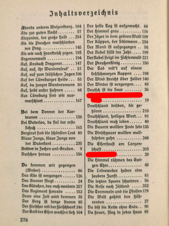 "Unser Liederbuch" Lieder der Hitler Jugend, München, 1939, 280 Seiten, A5, Einband fleckig