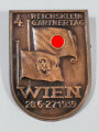 Blechabzeichen " 4. Reichsklein- Gärtnertag Wien 28.6. - 27.6. 1939 "