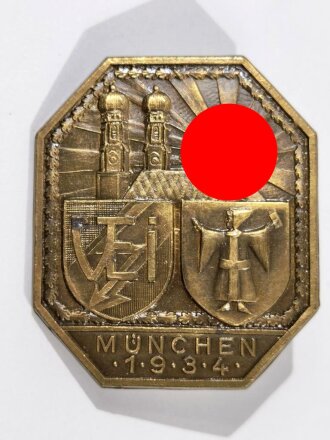 Metallabzeichen " VEI- München 1934 "