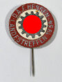 Anstecknadel aus Leder " DAF Hessen, Landestreffen 1934 " Durchmesser 35mm