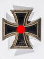 Eisernes Kreuz 1. Klasse 1939, nicht magnetisch, Hakenkreuz fast vollständig berieben