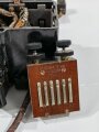 British  WWII Military Field Telephone Set F MK II , not tested