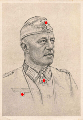 Ansichtskarte "Ritterkreuzträger des Heeres: Friedr.-Wilh. Müller"