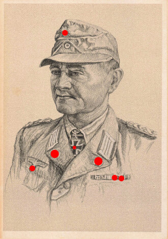 Ansichtskarte "Ritterkreuzträger des Heeres: Gerhard Müller"