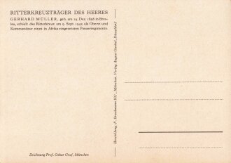 Ansichtskarte "Ritterkreuzträger des Heeres:...