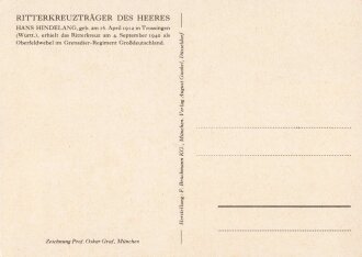 Ansichtskarte "Ritterkreuzträger des Heeres:...