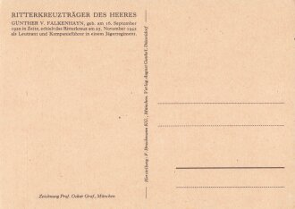 Ansichtskarte "Ritterkreuzträger des Heeres:...