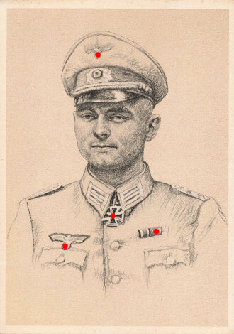 Ansichtskarte "Ritterkreuzträger des Heeres: Gerhard Voigt"